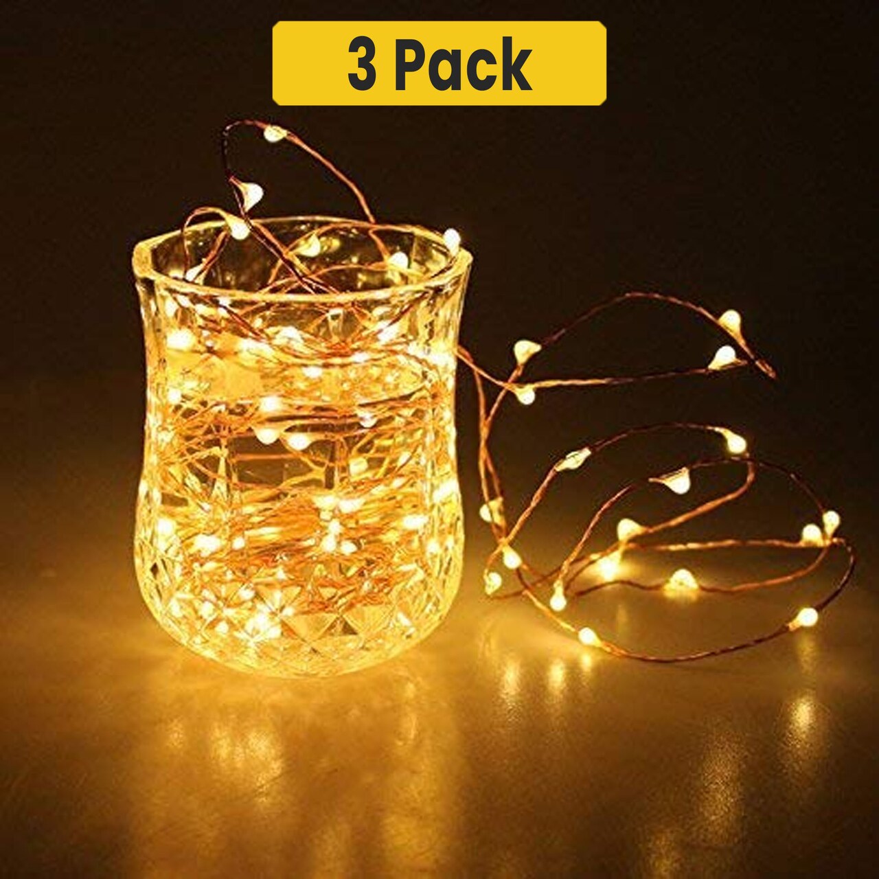 180 LED Silver Copper Starry Tree Lights — Flexible, Plug-in, 9ft